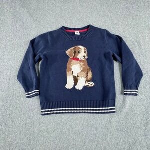 Janie and Jack Boys Sweater 3 3T Dog Cotton Preppy
